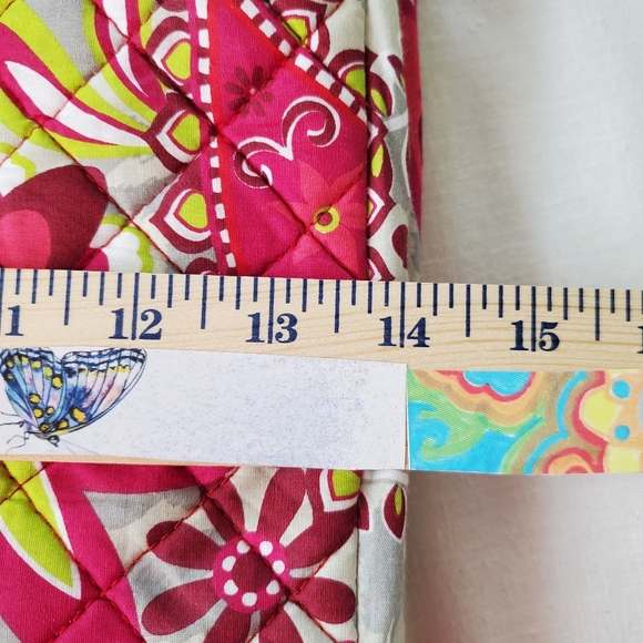 Lily Reese Quilted Pink Paisley/Floral Tote Lined Handbag Nice - Picture 7 of 7